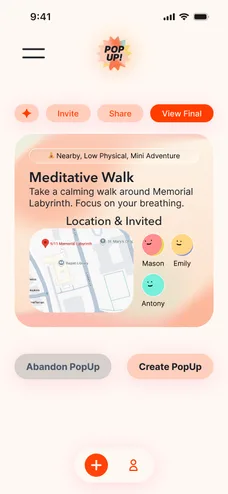 MVP 1A Overview screen